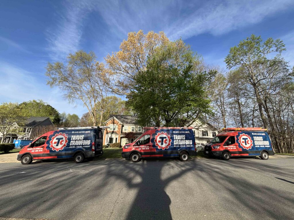 travis crawford hvac service vans
